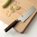 Shun Nakiri Knife, 5 1/2", Straight Blade, Edge & Spine, Hammered Blade (TDM0742) thumbnail 6