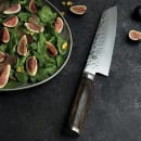 Shun 8" Premier Kiritsuke Chef's Knife w/ Walnut PakkaWood Handle (TDM0771) thumbnail 4