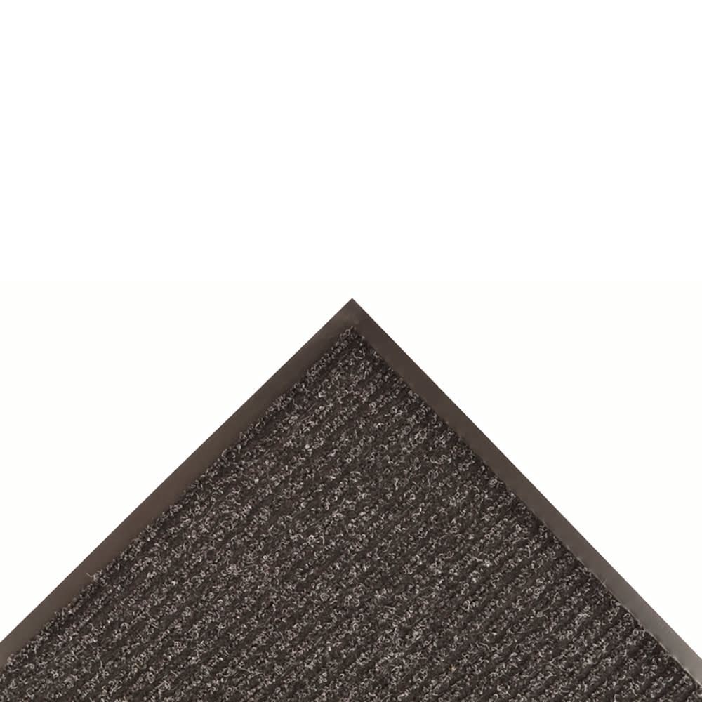 NoTrax 109S0023CH Brush Step® Entrance Scraper Floor Mat, 2' x 3', 3/8" Thick, Charcoal