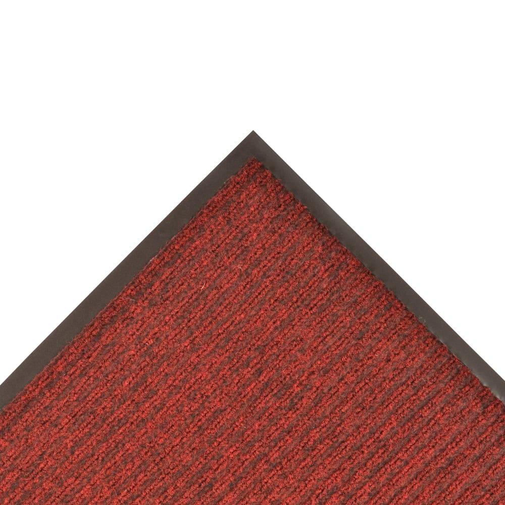 NoTrax 109S0035RB Brush Step® Entrance Scraper Floor Mat, 3' x 5', 3/8" Thick, Red