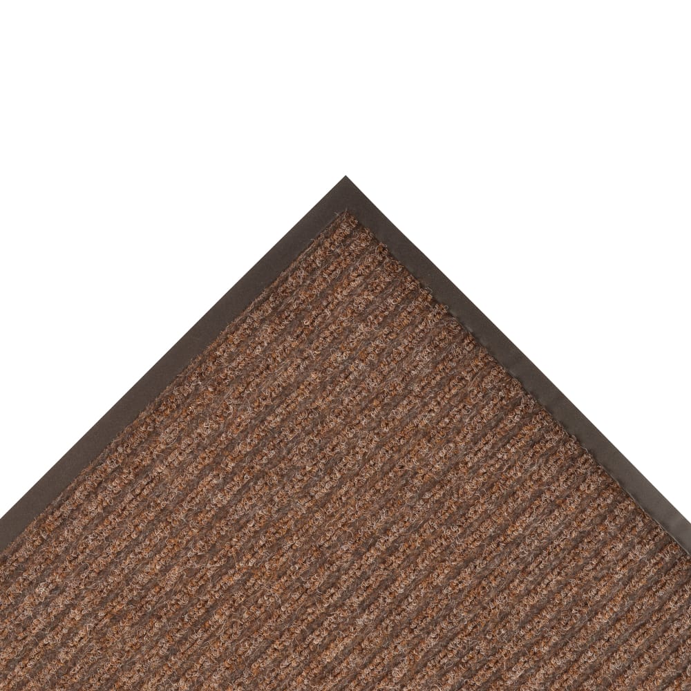 NoTrax 109S0048BR Brush Step® Entrance Scraper Floor Mat, 4' x 8', 3/8" Thick, Brown