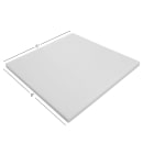 NoTrax T46S2006WH Cutting Board, 6" x 8", Plastic, White thumbnail 2