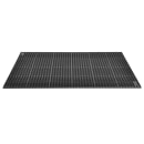 NoTrax T12S3929BL San-EZE Grease Resistant Floor Mat, 2 7/16' x 3 1/4', 7/8" Thick, Black thumbnail 2