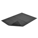 NoTrax T23S0038BL Mult-Mat II Reversible Drainage Floor Mat, 3' x 8', 3/8" Thick, Black thumbnail 2