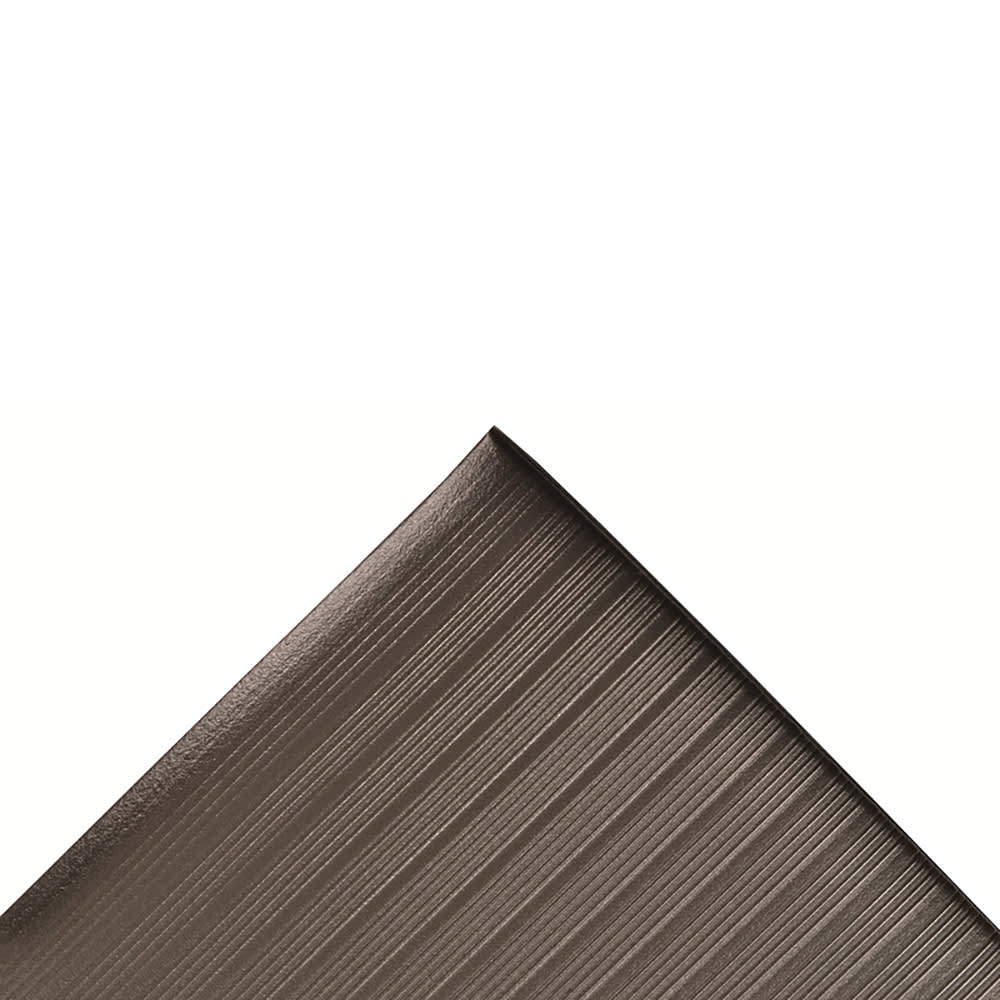 NoTrax 410R0372BL Airug® Anti-Fatigue Floor Mat - 6' x 60', 3/8" Thick, Black