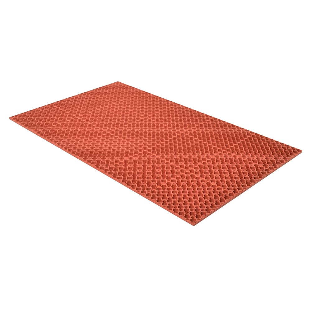 NoTrax T13S0035RD Tek-Tough Anti-Fatigue Floor Mat, Grease Resistant, 3' x 5', 7/8" Thick, Red