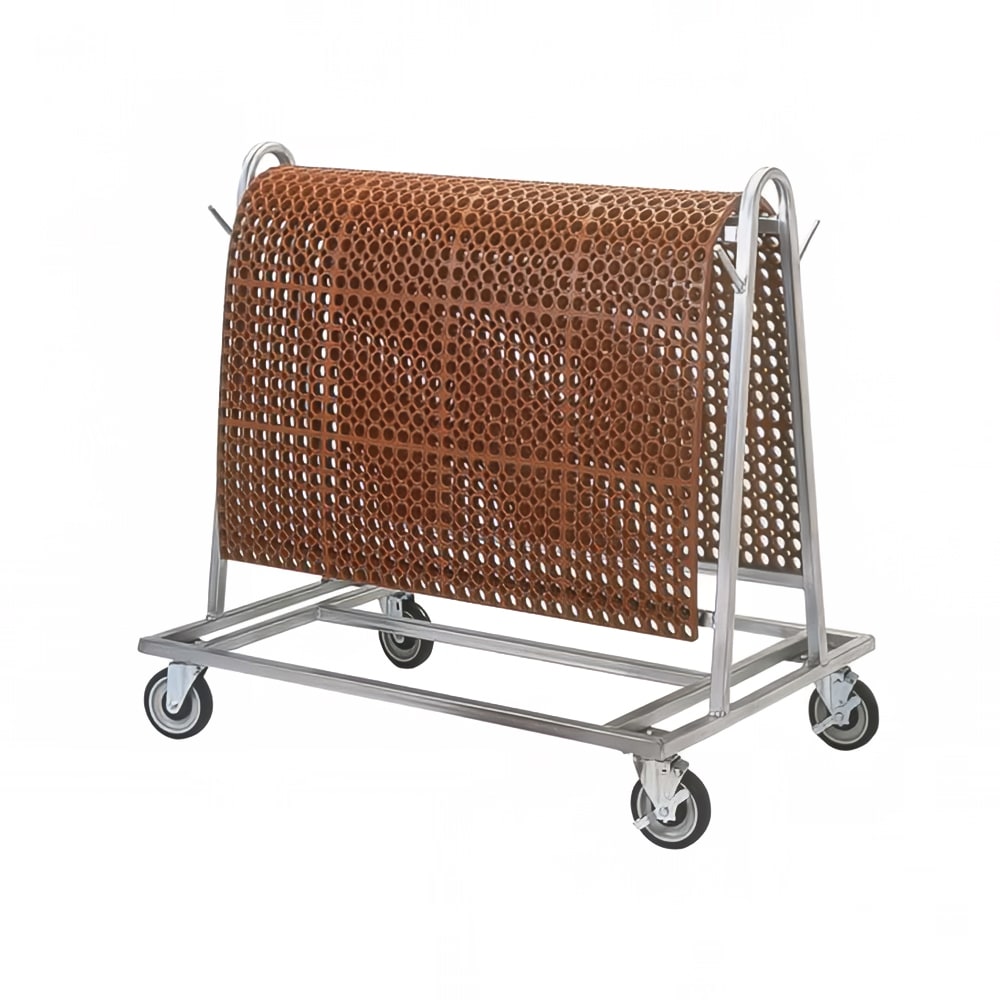 NoTrax T44SRACK00 1 Level Galvanized Steel Utility Cart w/ 500 lb Capacity, Flat Ledges