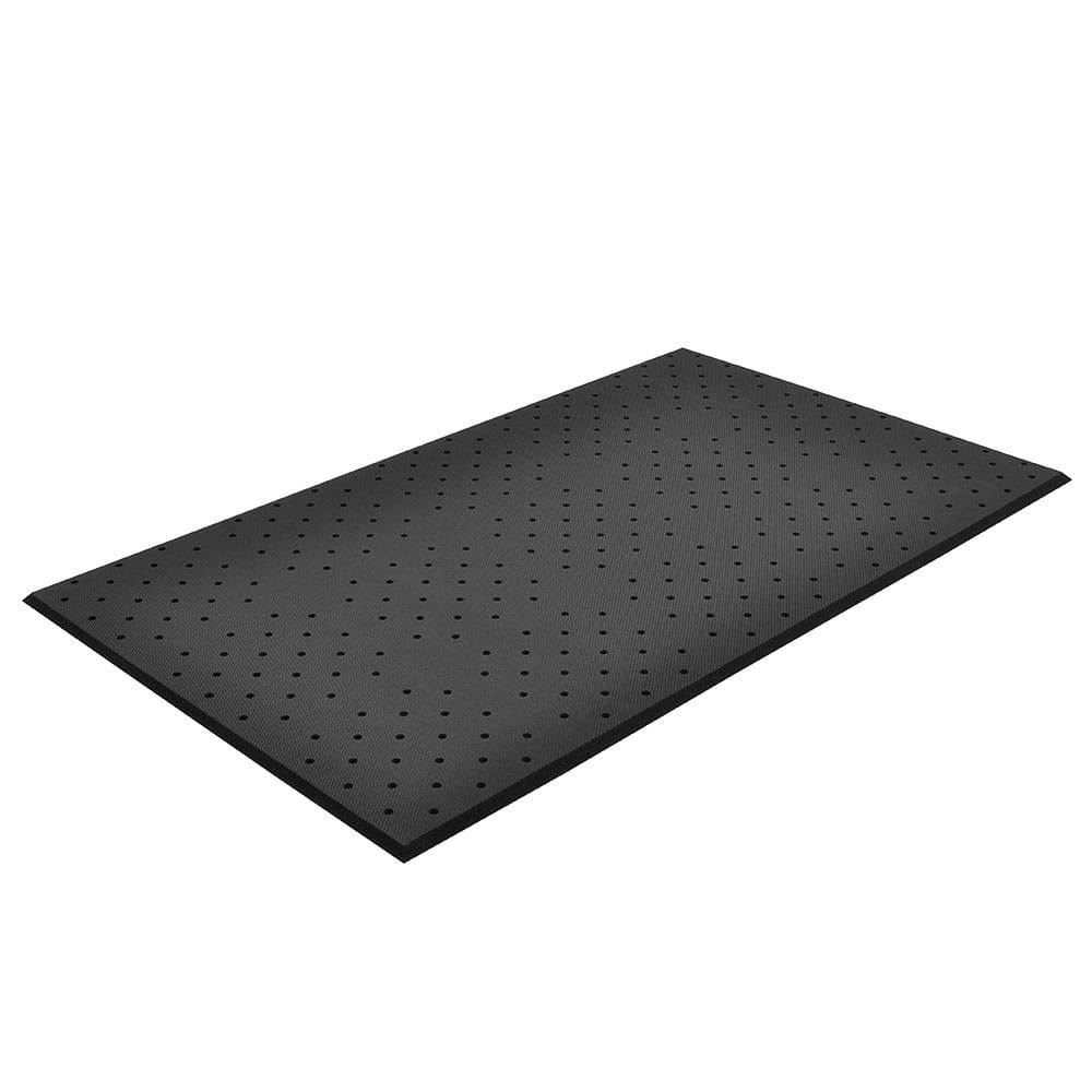 NoTrax T17P0035BL Superfoam Comfort Floor Mat, 3' x 5', 5/8 in Thick, Perforated