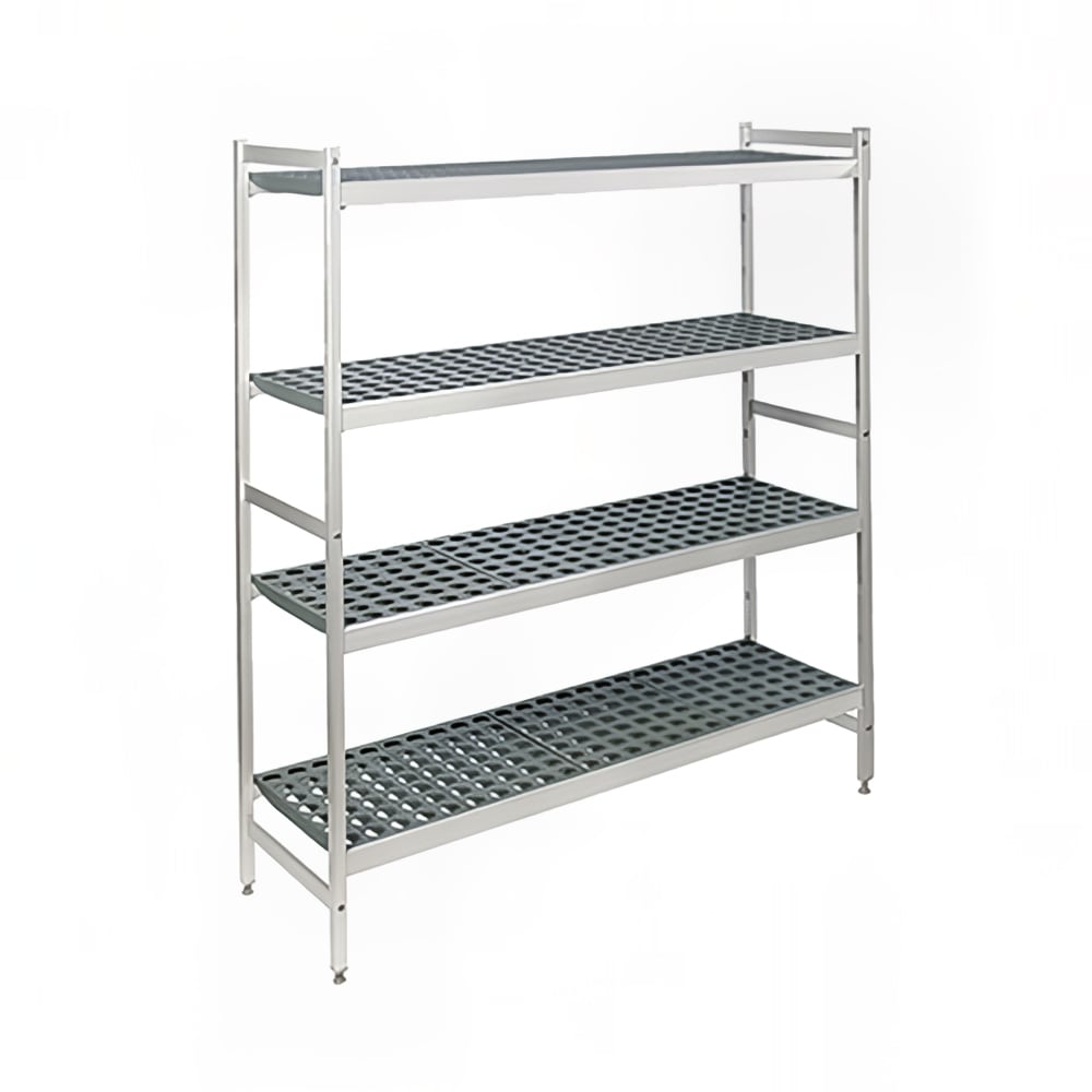 Fermod 4R35B71 35" NSF 4-Tier Polymer Shelf Kit - Fermostock®, 18"W, 71"H