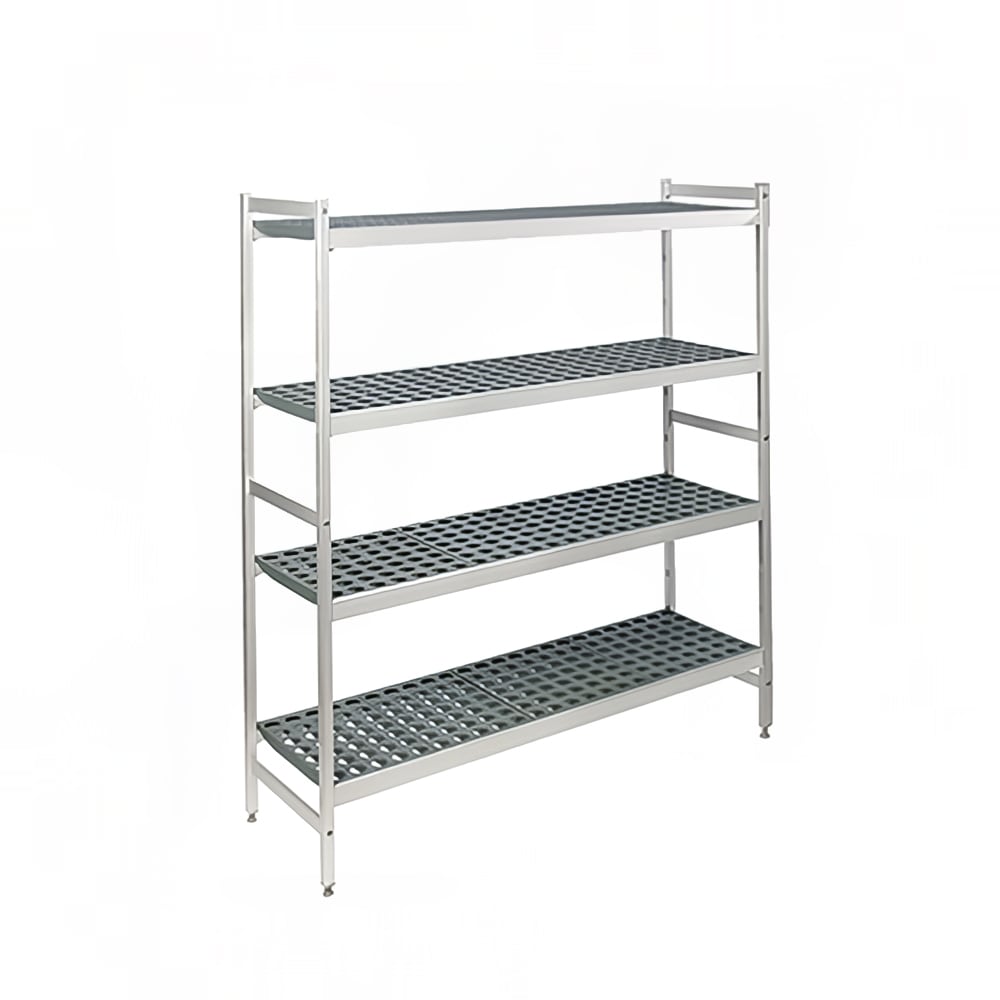 Fermod 4R35C71 35" NSF 4-Tier Polymer Shelf Kit - Fermostock®, 22"W, 71"H