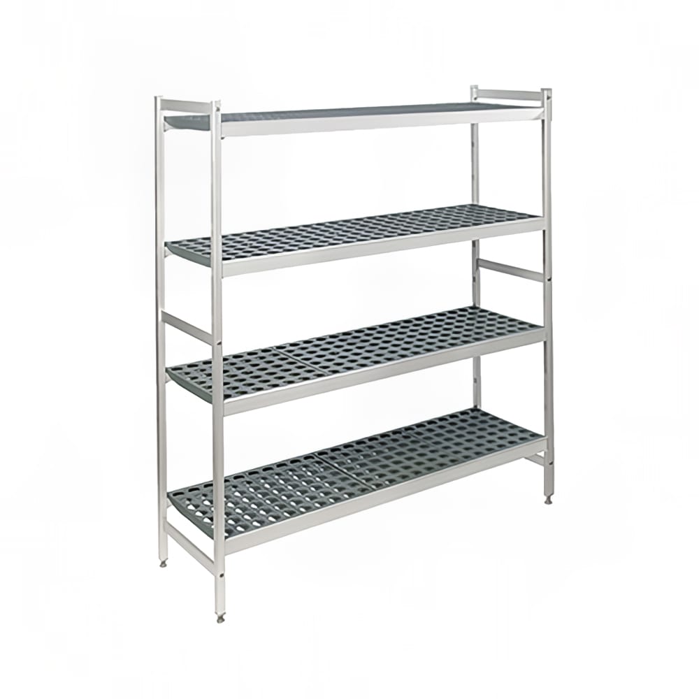 Fermod 4R42B71 42" NSF 4-Tier Polymer Shelf Kit - Fermostock®, 18"W, 71"H