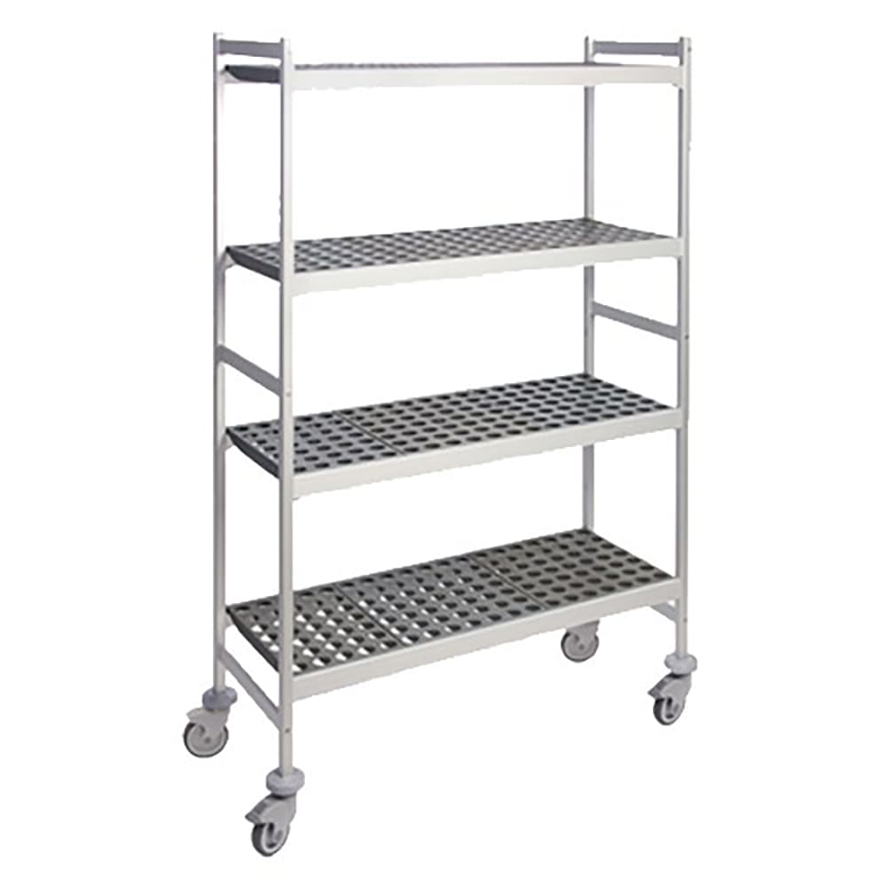 Fermod 4R42C71M 42" NSF 4-Tier Polymer Shelf Kit - Fermostock®, Mobile, 22"W, 83"H