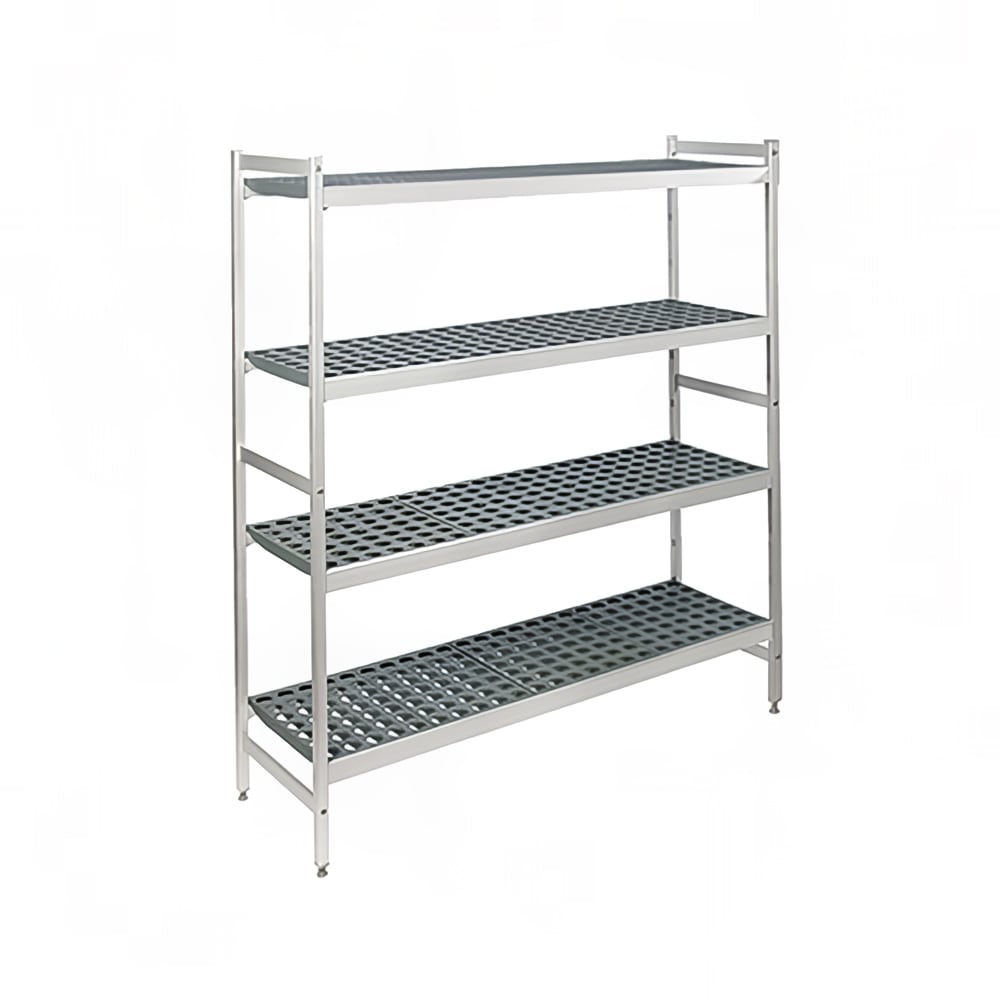 Fermod 4R47B71 47" NSF 4-Tier Polymer Shelf Kit - Fermostock®, 18"W, 71"H