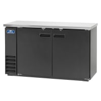 Perlick BBS60-BS-L-STK 60" Bar Refrigerator - 2 Swinging Solid Doors, Black, 120v thumbnail 2