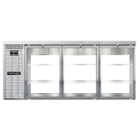 Perlick BBS84-SG-L-STK 84" Bar Refrigerator - 3 Swinging Glass Doors, Stainless, 120v thumbnail 3
