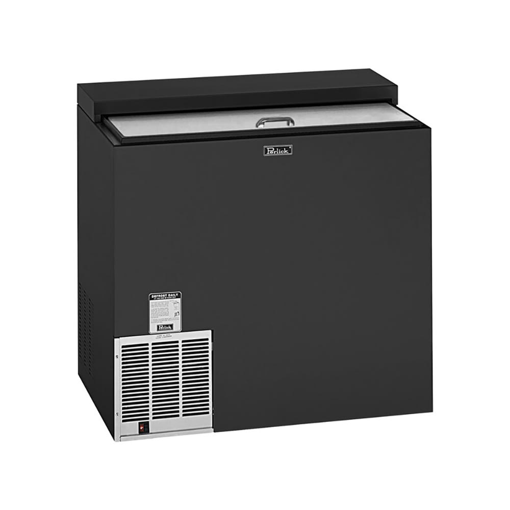 Perlick FR36RT-3 2 Section Glass Chiller w/ 142 Mug Capacity, Black, 120v