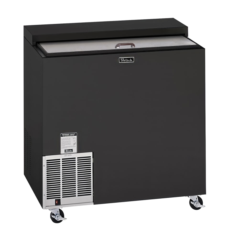 Perlick FR36RT-BS-STK 2 Section Glass Chiller w/ 142 Mug Capacity, Black, 120v