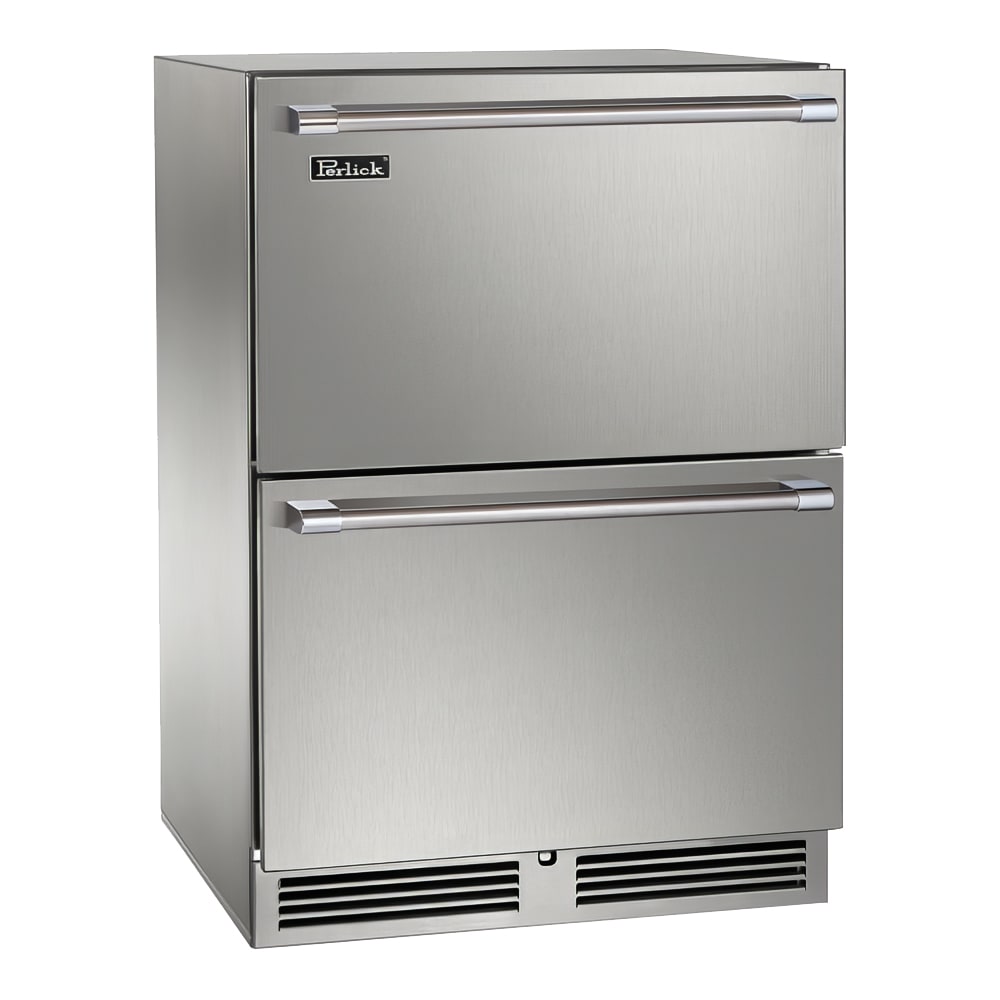 Perlick HB24FS-SD-STK 23 7/8" W Undercounter Freezer w/ (1) Section & (2) Drawers, 115v