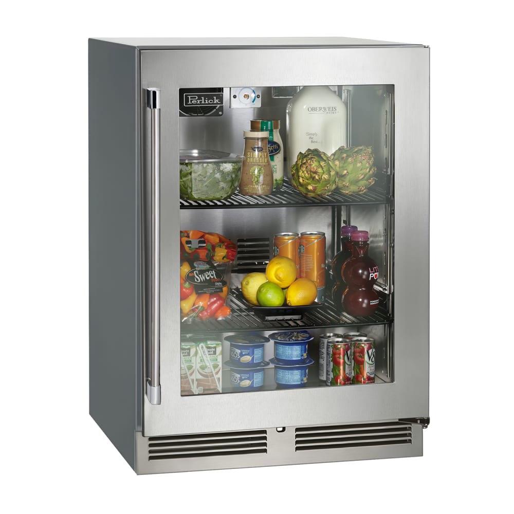 Perlick HB24RS-SG-STK 23 7/8" W Undercounter Refrigerator w/ (1) Section & (1) Door, 115v