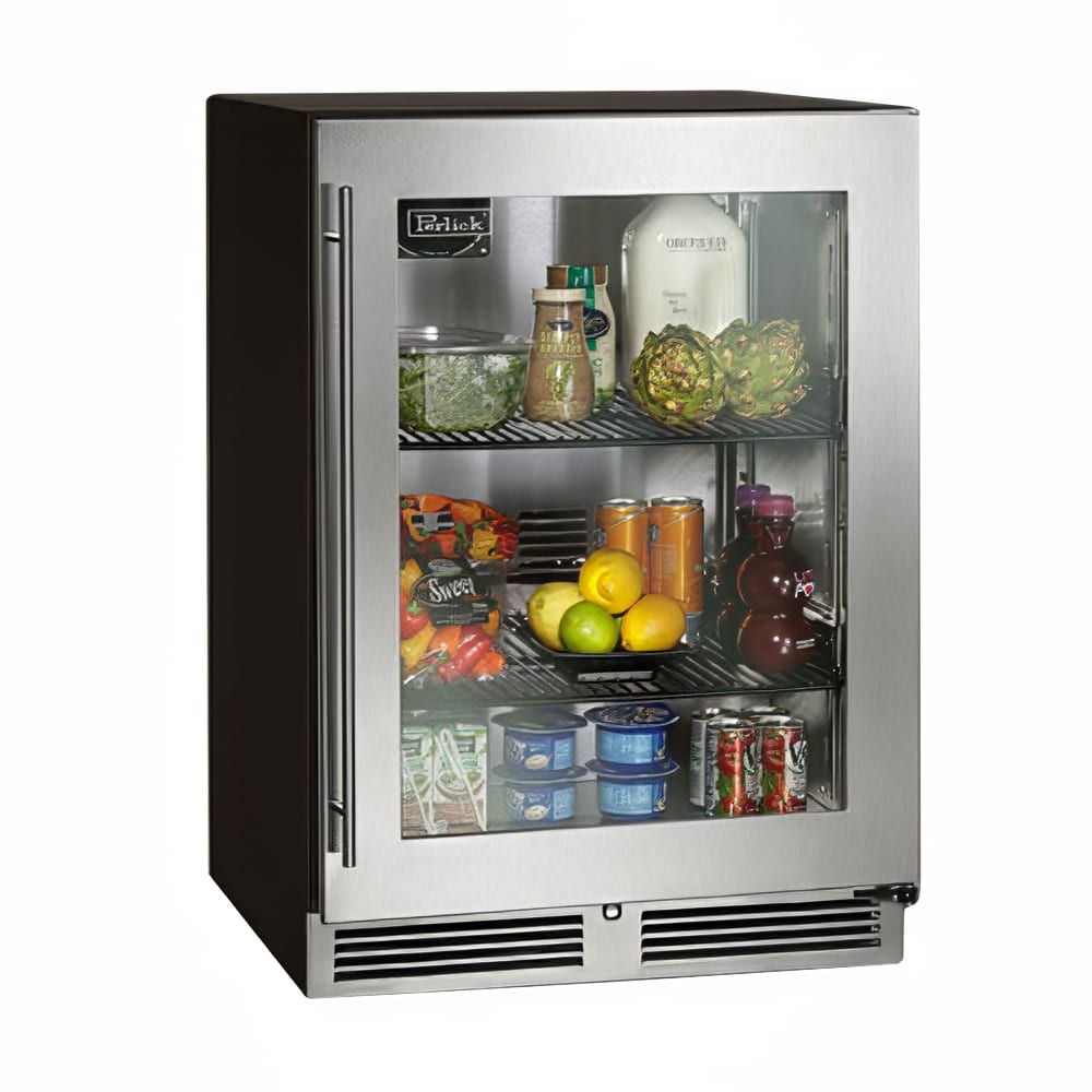 Perlick HC24RS-SG-STK 23 7/8" W Undercounter Refrigerator w/ (1) Section & (1) Door, 115v