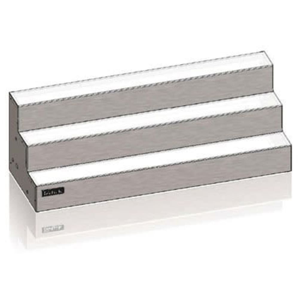 Perlick LMD3-24R 24-in Lighted Merchandise Display w/ Right End Power Cord, 3-Tier