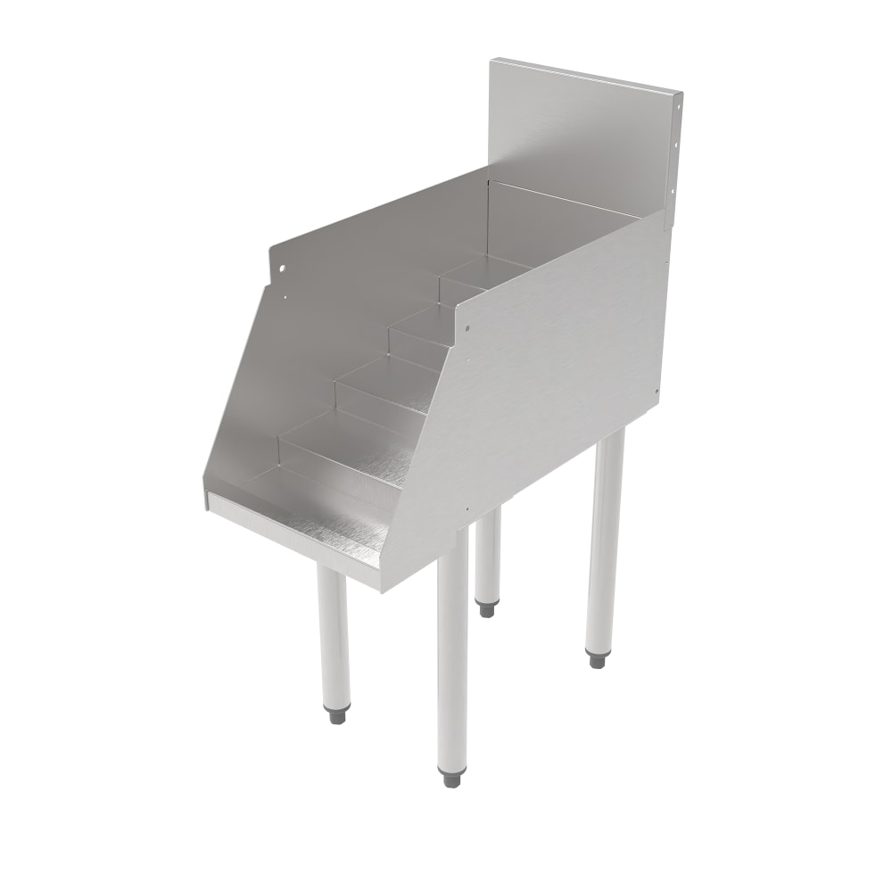 Perlick TS12LS-STK Raised Liquor Display Unit w/ (5) Steps - 12" x 24", Stainless