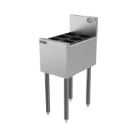 Perlick TS12U2 12 in Insulated Storage Chest w/ Legs & 6 Bottle Wells, Stainless thumbnail 2