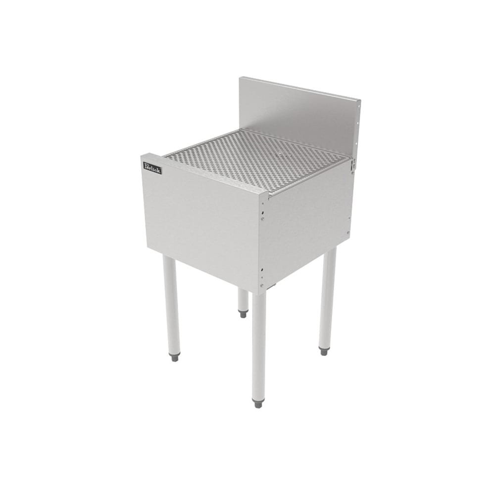 Perlick TS18DB Underbar Freestanding Drainboard - 6" Back Splash, 18" x 18 9/16"