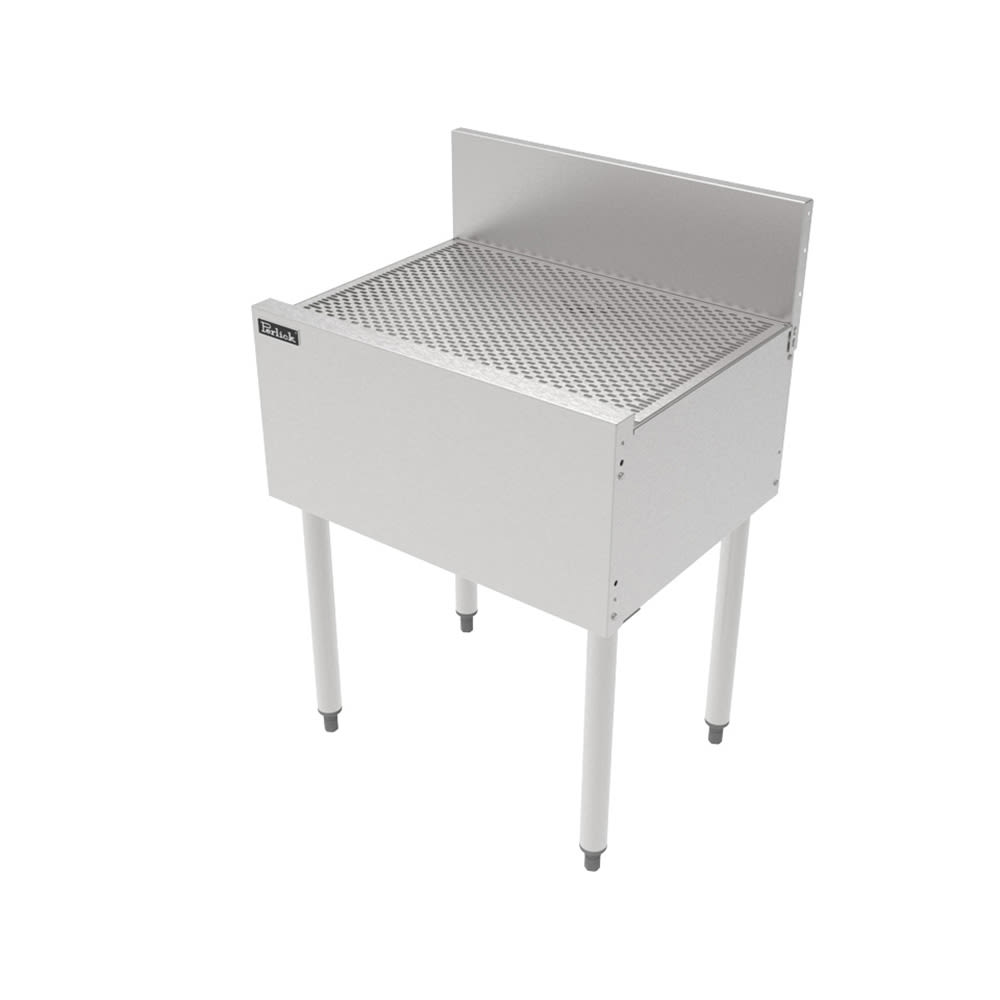 Perlick TS24DB Underbar Freestanding Drainboard - 6" Backsplash, 24" x 18 9/16"