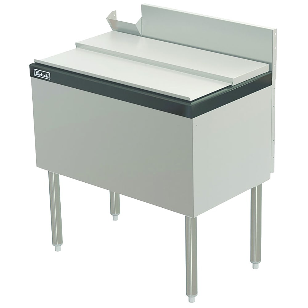 Perlick TS36IC10-STK 36" x 18 1/2" TS Series Drop In Ice Bin w/ 85 lb Ice Capacity - Stainless