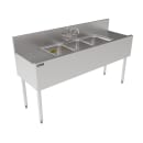 Perlick TS60M3-DB 60" 3 Compartment Sink w/ 14"L x 10"W Bowl, 9 1/4" Deep thumbnail 2