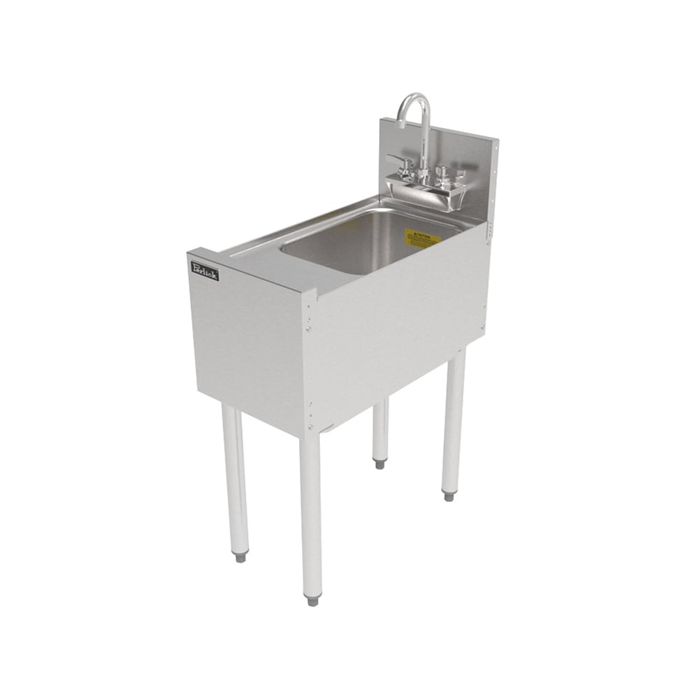 Perlick TSF12DS Underbar Dump Sink w/ 14"L x 10"W x 9 1/4"D Bowl
