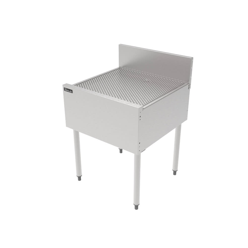 Perlick TSF24DB Underbar Freestanding Drainboard - 6" Backsplash, 24" x 24"