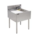 Perlick TSF24PS-SBRT Commercial Prep Sink w/ 9 3/4"L x 10 1/2"W x 6"D Bowl, Standard Faucet thumbnail 2