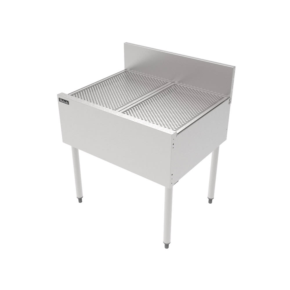 Perlick TSF30DB Underbar Freestanding Drainboard - 6" Backsplash, 30" x 24"