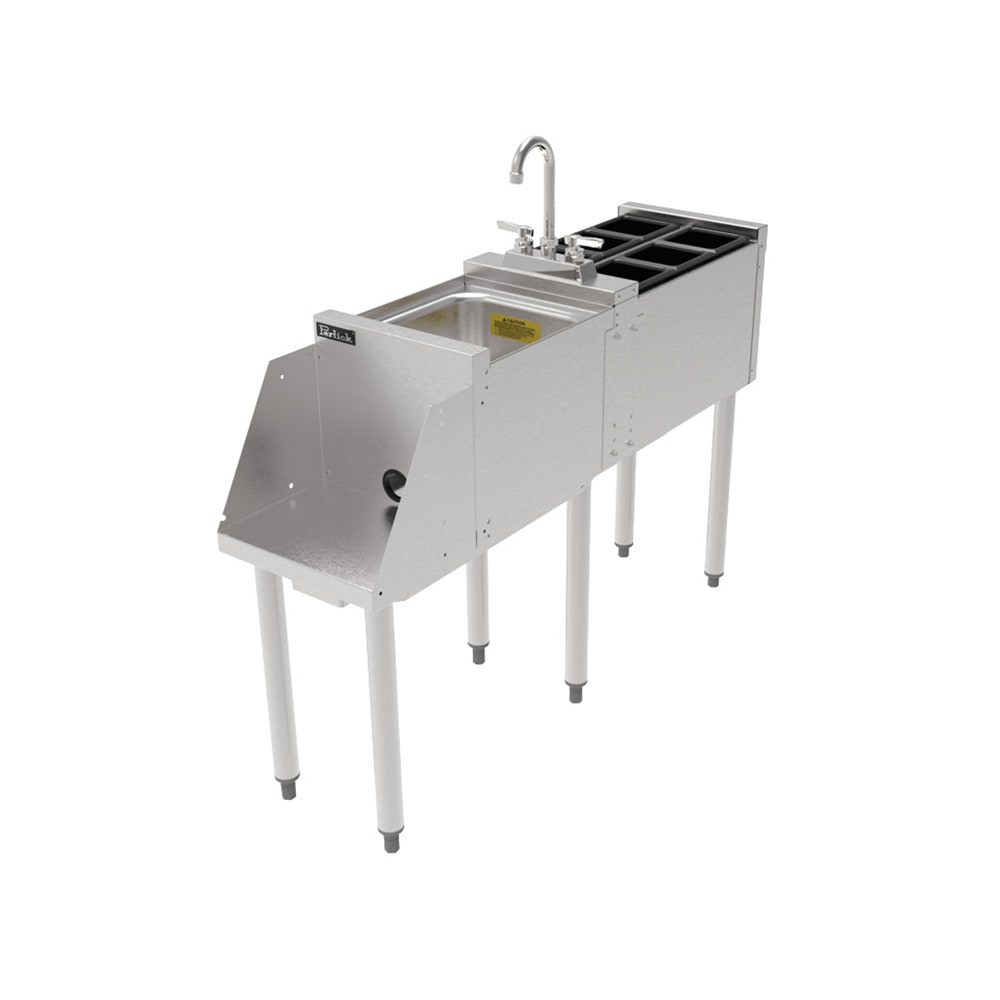 Perlick TSS12BS 12" Underbar Blender Recess Station w/ Dump Sink