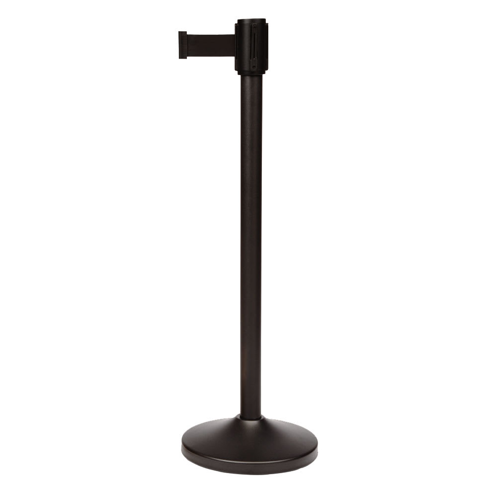 CSL 39" Portable Crowd Control Stanchion, Black Stainless (5500BK-BLK)