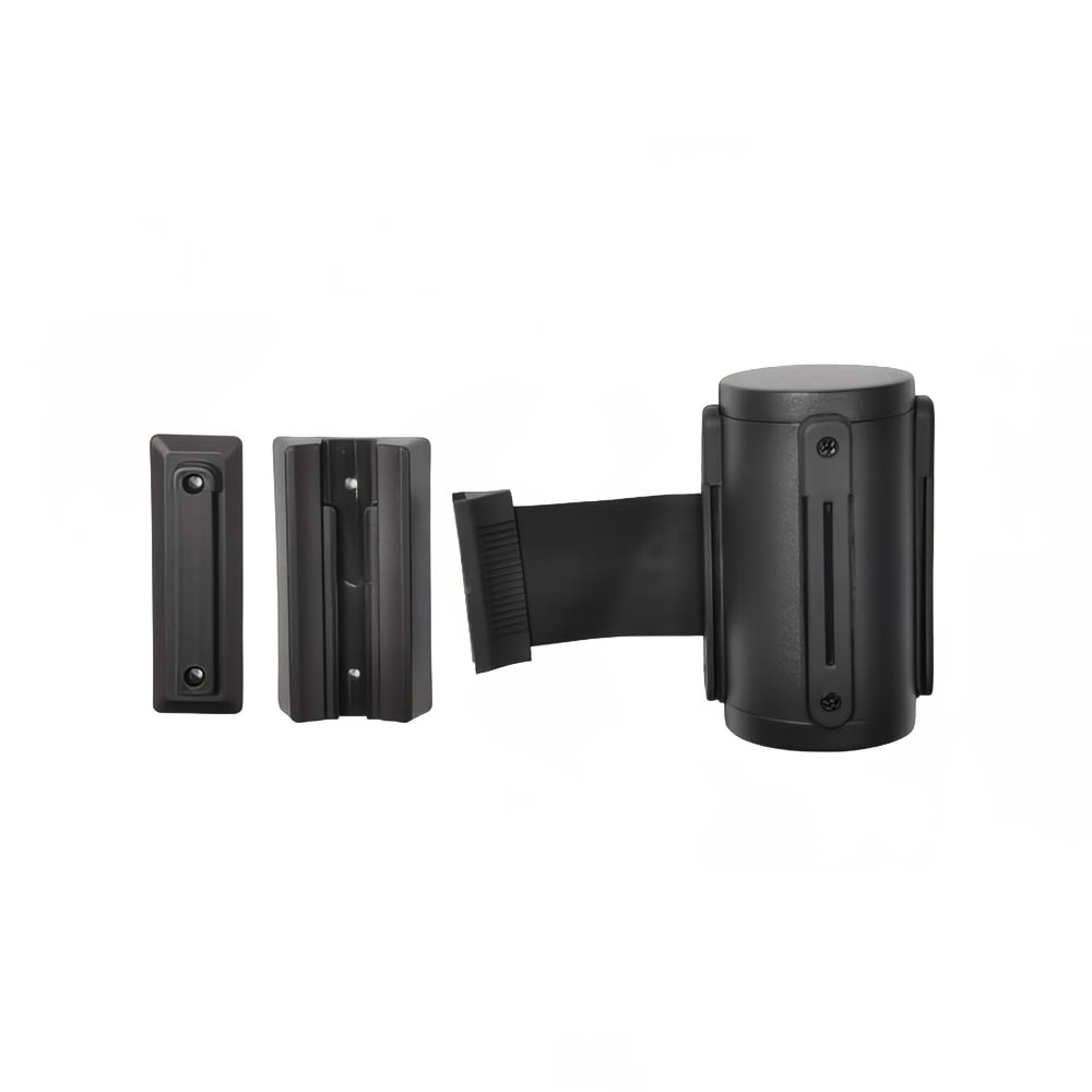 CSL Wall Mount Unit w/ 9 1/2 ft Black Belt, Black Stainless (5515BK-BLK)