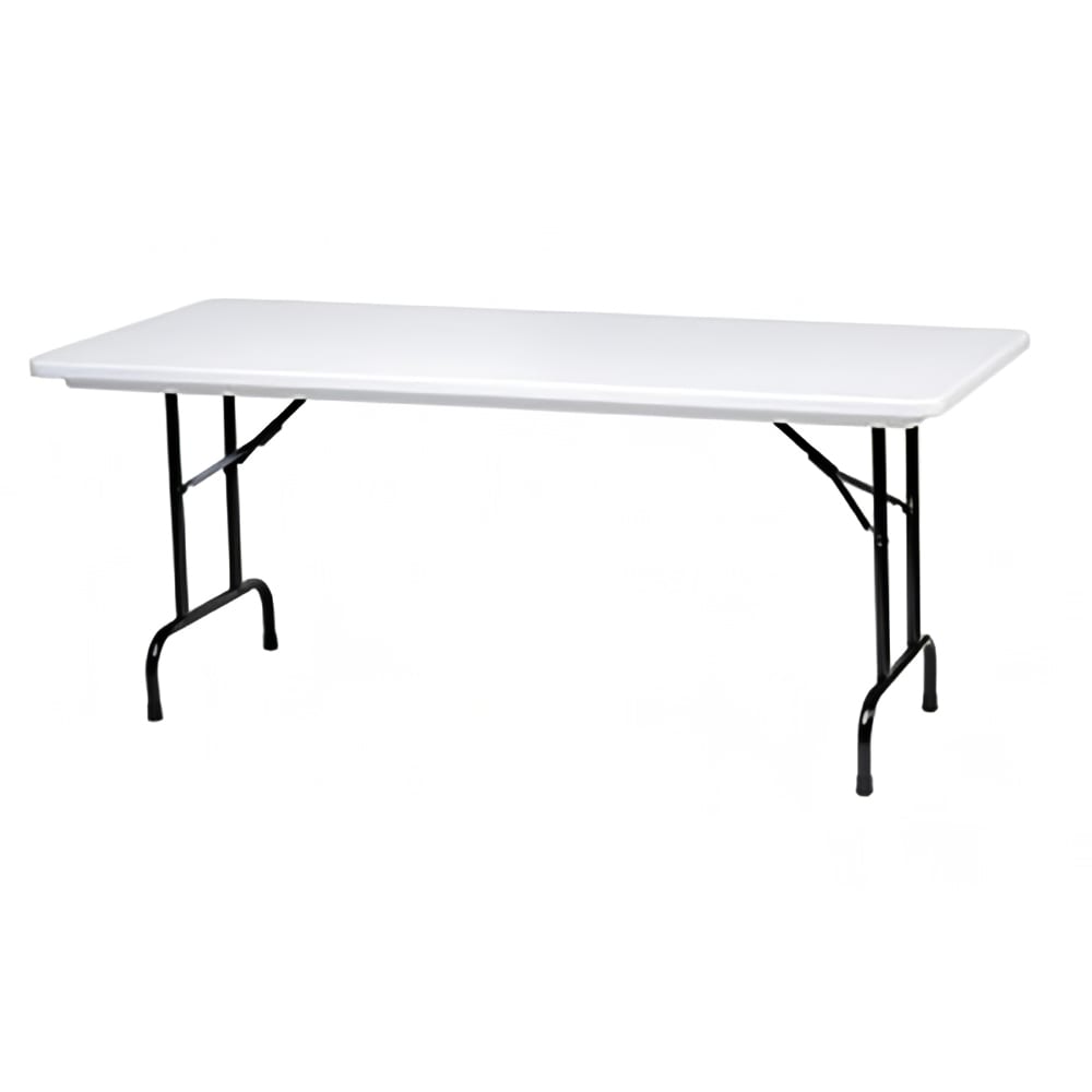 Royal Industries 72" Rectangular Folding Banquet Table w/ Gray Granite Top, 29"H (CORBTP3072)