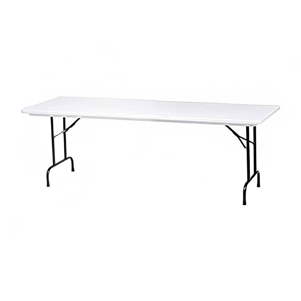 Royal Industries 96" Rectangular Folding Banquet Table w/ Gray Granite Top, 29"H (CORBTP3096)