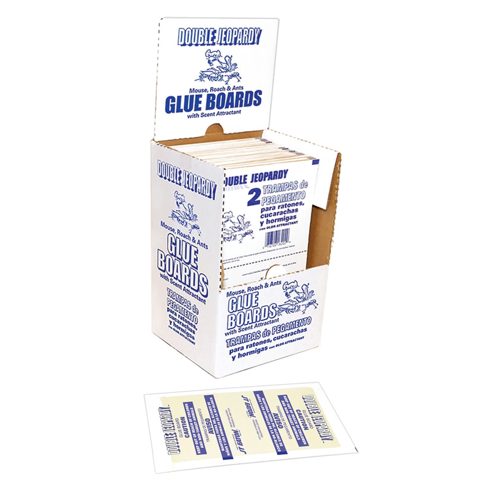 Royal Industries Double Jeopardy Glue Board - 8 1/2" x 5 1/2", Banana (JT182B)