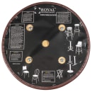 Royal Industries Replacement Standard Bar Stool Seat, Brown Vinyl (ROY 7711 SBRN) thumbnail 4