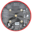 Royal Industries Replacement Standard Bar Stool Seat, Red Vinyl (ROY 7711 SR) thumbnail 5