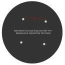 Royal Industries Replacement Standard Bar Stool Seat, Red Vinyl (ROY 7711 SR) thumbnail 6