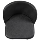 Royal Industries Replacement Bucket Bar Stool Seat, Black Vinyl (ROY 7714 SB) thumbnail 4