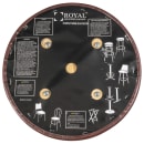 Royal Industries Replacement Bucket Bar Stool Seat, Brown Vinyl (ROY 7714 SBRN) thumbnail 2