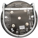 Royal Industries Replacement Open Back Bar Stool Seat, Black Vinyl (ROY 7715 SB) thumbnail 6