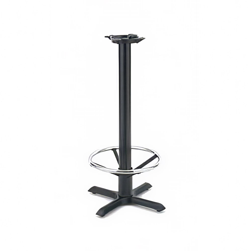 Royal Industries 37 1/2" Stand Up Table Base w/ Chrome Foot Rest & 22 x 22" Base (ROY RTB 142)