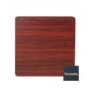 Royal Industries 24" Square Reversible Melamine Table Top, Black/Mahogany (ROY RTT BM 2424 T) thumbnail 2