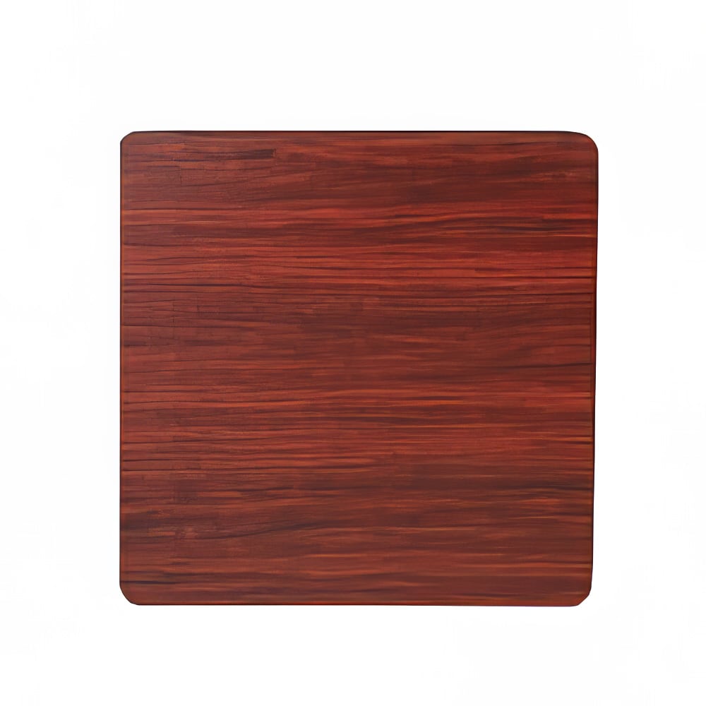 Royal Industries 30" Square Reversible Melamine Table Top, Black/Mahogany (ROY RTT BM 3030 T)